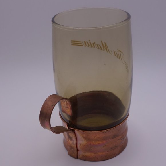 Tia Maria Glass with Copper Handle and Base - Picture 2 of 16